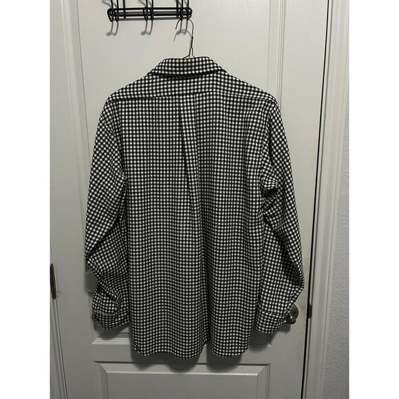 LL Bean black and white Men's heavy long sleeve size large - Picture 3 of 4